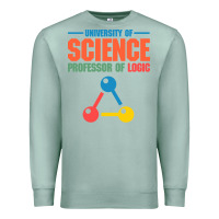 Seafoam UNIVERSITY OF SCIENCE PROFESSOR OF LOGIC Premium Sweatshirt - artisFamous