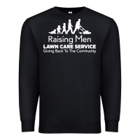 Black raising men lawn care Premium Sweatshirt - artisFamous