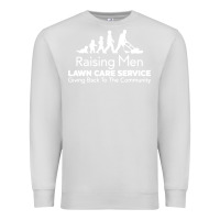 Dove Grey raising men lawn care Premium Sweatshirt - artisFamous