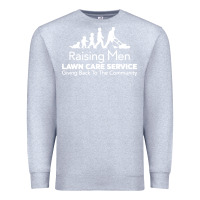 Heather Grey raising men lawn care Premium Sweatshirt - artisFamous