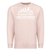 Pale Pink raising men lawn care Premium Sweatshirt - artisFamous