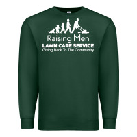 Raising Men Lawn Care Premium Sweatshirt | Teevron
