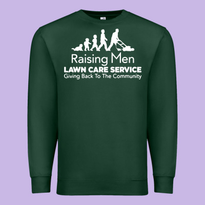 Raising Men Lawn Care Premium Sweatshirt Designed By Artisfamous