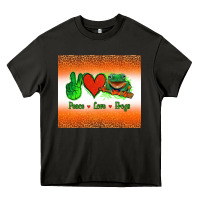Asphalt peace love frogs Heavy Core Tee - Jasminsmagicworld