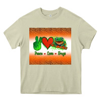 Mossy peace love frogs Heavy Core Tee - Jasminsmagicworld