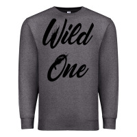 Charcoal Heather wild one Premium Sweatshirt - artisFamous