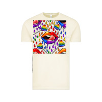 Vintage Arctic Pride lgbtq lips and heart lollipop seamless patte Vintage Tee - BundleAndBundleShop