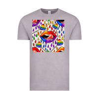 Vintage Zinc Pride lgbtq lips and heart lollipop seamless patte Vintage Tee - BundleAndBundleShop
