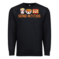 Black send noods Premium Sweatshirt - artisFamous