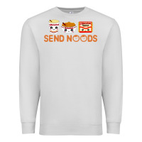 Dove Grey send noods Premium Sweatshirt - artisFamous