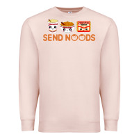 Pale Pink send noods Premium Sweatshirt - artisFamous