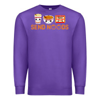 Purple send noods Premium Sweatshirt - artisFamous