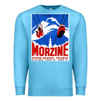 Ocean Blue Savoie France Blue Premium Sweatshirt - artisFamous