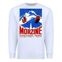 White Savoie France Blue Premium Sweatshirt - artisFamous