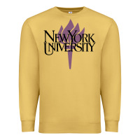 Antique Gold New York University Premium Sweatshirt - artisFamous
