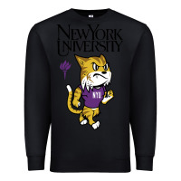 Black New York University Premium Sweatshirt - artisFamous