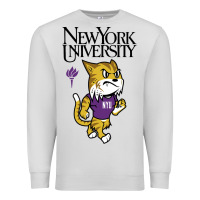 Dove Grey New York University Premium Sweatshirt - artisFamous