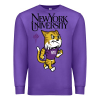 Purple New York University Premium Sweatshirt - artisFamous