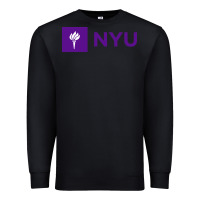Black nyu new york university purple Premium Sweatshirt - artisFamous