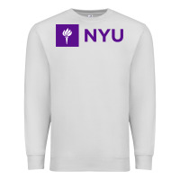 Dove Grey nyu new york university purple Premium Sweatshirt - artisFamous