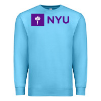 Ocean Blue nyu new york university purple Premium Sweatshirt - artisFamous