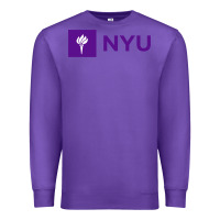 Purple nyu new york university purple Premium Sweatshirt - artisFamous