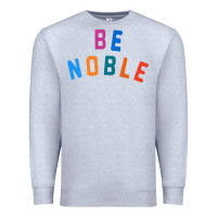 Heather Grey be noble tee Premium Sweatshirt - artisFamous