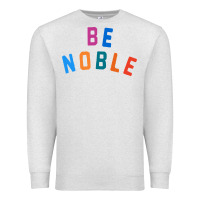 Oatmeal Heather be noble tee Premium Sweatshirt - artisFamous
