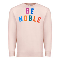 Pale Pink be noble tee Premium Sweatshirt - artisFamous