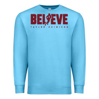 Ocean Blue taylor heinicke believe Premium Sweatshirt - artisFamous
