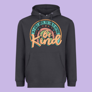 Be Kind Heavyweight Hoodie Designed By Jahusdesignshop