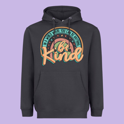Be Kind Heavyweight Hoodie Designed By Jahusdesignshop