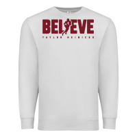 Dove Grey taylor heinicke believe Premium Sweatshirt - artisFamous