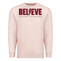Pale Pink taylor heinicke believe Premium Sweatshirt - artisFamous