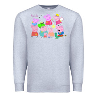 Heather Grey Peppa Pig Premium Sweatshirt - artisFamous