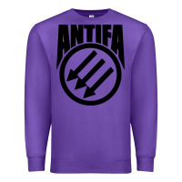 Purple anti blue check action Premium Sweatshirt - artisFamous
