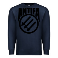 Navy anti blue check action Premium Sweatshirt - artisFamous