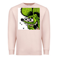 Pale Pink rat fink Premium Sweatshirt - artisFamous
