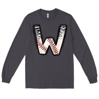 Smoke Baseball Alphabet Long Sleeve Tee - CowhideDigitalArt