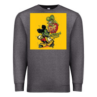 Charcoal Heather rat fink 02 Premium Sweatshirt - artisFamous