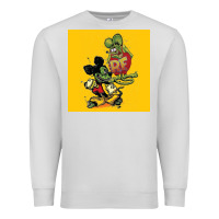 Dove Grey rat fink 02 Premium Sweatshirt - artisFamous
