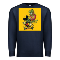 Navy rat fink 02 Premium Sweatshirt - artisFamous