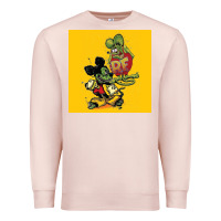 Pale Pink rat fink 02 Premium Sweatshirt - artisFamous