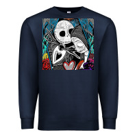 Navy the nightmare before christmas 2 Premium Sweatshirt - artisFamous