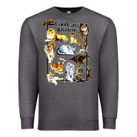 Charcoal Heather cool cats and kittens Premium Sweatshirt - artisFamous