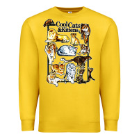 Lemon cool cats and kittens Premium Sweatshirt - artisFamous