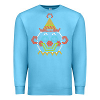 Ocean Blue lite brite Premium Sweatshirt - artisFamous