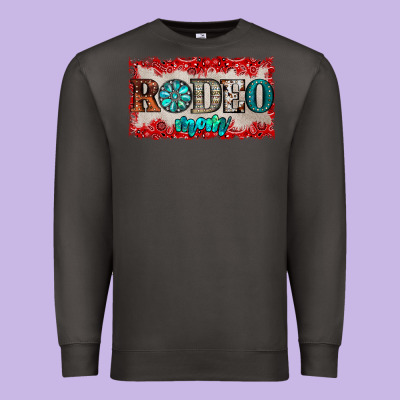 Rodeo Mom Premium Sweatshirt Designed By Jahusdesignshop
