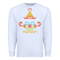 White lite brite Premium Sweatshirt - artisFamous