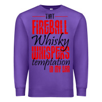 Purple fireball whisky whispers Premium Sweatshirt - artisFamous